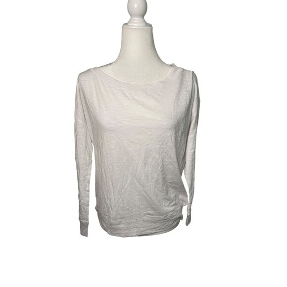 NWT Women's Chaser white long sleeve wide neck top - Smalll - Picture 1 of 5